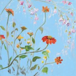 Wild Flowers on Cerulean IV | Obraz na stenu