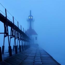 Lighthouse at Night I | Obraz na stenu