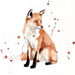 Watercolor Fox II | Obraz na stenu