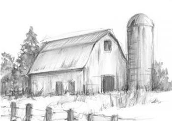 Black & White Barn Study I | Obraz na stenu