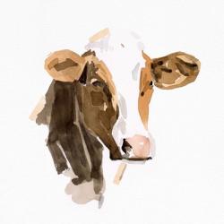 Watercolor Bovine IV | Obraz na stenu