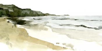 Simple Watercolor Coast II | Obraz na stenu