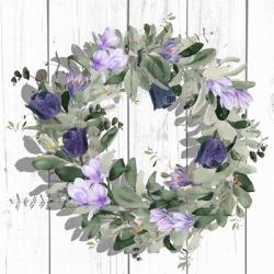 Purple Tulip Wreath II | Obraz na stenu