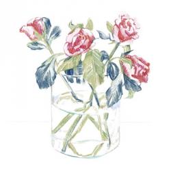 Hockney Roses II | Obraz na stenu