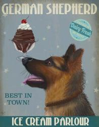 German Shepherd Ice Cream | Obraz na stenu