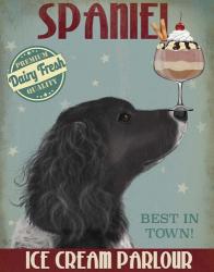 Springer Spaniel, Black, Bebe,Ice Cream | Obraz na stenu