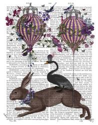 Hare Birdkeeper, Hot Air Balloon | Obraz na stenu