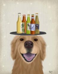 Golden Retriever Beer Lover | Obraz na stenu