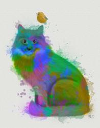 Cat Rainbow Splash 12 | Obraz na stenu