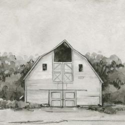 Solemn Barn Sketch III | Obraz na stenu