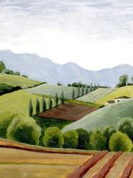 Tuscan Valley Sketch II | Obraz na stenu