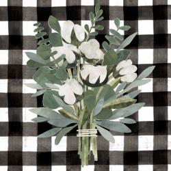 Buffalo Check Cut Paper Bouquet II | Obraz na stenu