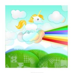 Rainbow Guide Unicorn | Obraz na stenu