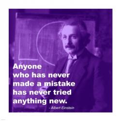 Einstein Try Something New Quote | Obraz na stenu
