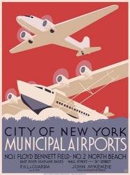 New York City municipal airports, 1937 | Obraz na stenu