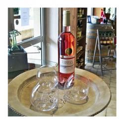 Taster Glass Around a Bottle of Ventoux Rose | Obraz na stenu