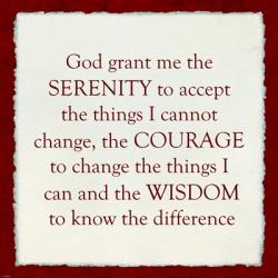 Serenity Prayer - red frame | Obraz na stenu