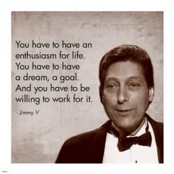 Enthusiasm for Life, Jimmy V | Obraz na stenu