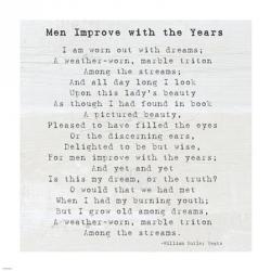 Men Improve With the Years, William Butler Yeats | Obraz na stenu