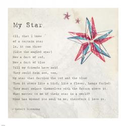 My Star by Robert Browning | Obraz na stenu