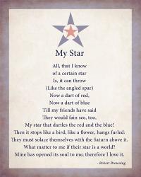 My Star by Robert Browning | Obraz na stenu