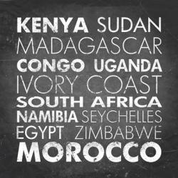 African Countries | Obraz na stenu
