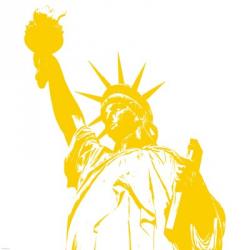 Yellow Liberty | Obraz na stenu