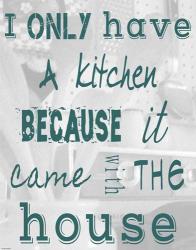 I Only Have a Kitchen Because it Came With the House | Obraz na stenu
