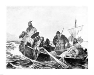 Norsemen Landing in Iceland | Obraz na stenu