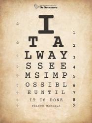 Nelson Mandela Eye Chart II | Obraz na stenu