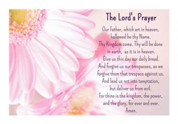 Lord's Prayer - Floral | Obraz na stenu