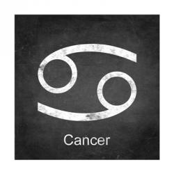 Cancer - Black | Obraz na stenu