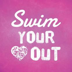 Swim Your Heart Out - Pink | Obraz na stenu