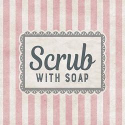 Scrub With Soap Pink Pattern | Obraz na stenu