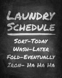 Laundry Schedule Chalkboard | Obraz na stenu