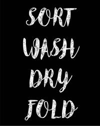 Sort Wash Dry Fold  - Black | Obraz na stenu