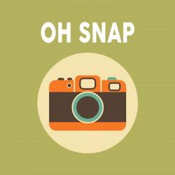 OH SNAP Camera Green | Obraz na stenu