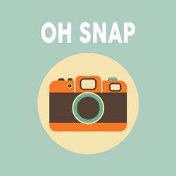 OH SNAP Camera Blue | Obraz na stenu