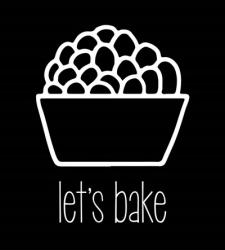 Let's Bake - Dessert II Black | Obraz na stenu