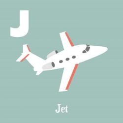 Transportation Alphabet - J is for Jet | Obraz na stenu