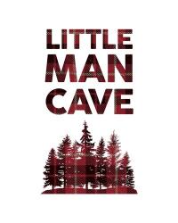 Little Man Cave - Trees Red Plaid | Obraz na stenu