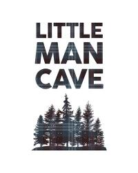 Little Man Cave - Trees Blue Plaid | Obraz na stenu