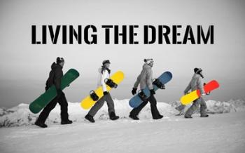 Living The Dream - Pop Of Color Snowboards | Obraz na stenu