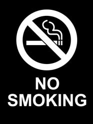 No Smoking - Black and White | Obraz na stenu