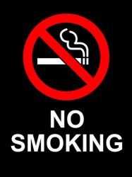 No Smoking - Black | Obraz na stenu