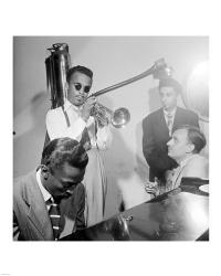 Howard McGhee, Brick Fleagle and Miles Davis, September 1947 | Obraz na stenu
