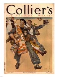 Reuterdahl Colliers Cover June 20 1908 | Obraz na stenu