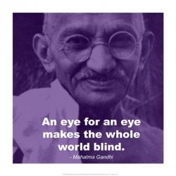 Gandhi - Eye For An Eye Quote | Obraz na stenu