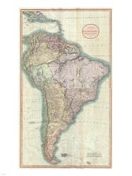 1806 Cary Map of the Western Hemisphere | Obraz na stenu