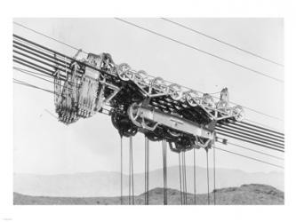 Detail of carriage of permanent 150-ton cableway at Boulder Dam | Obraz na stenu